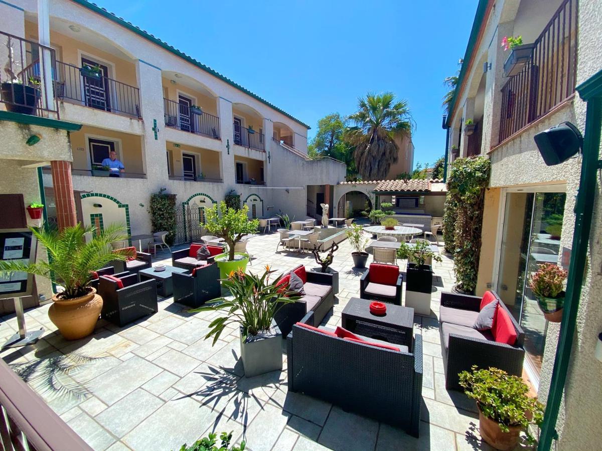 Cabestany Logis Hotel Les II Mas - Perpignan Sud מראה חיצוני תמונה