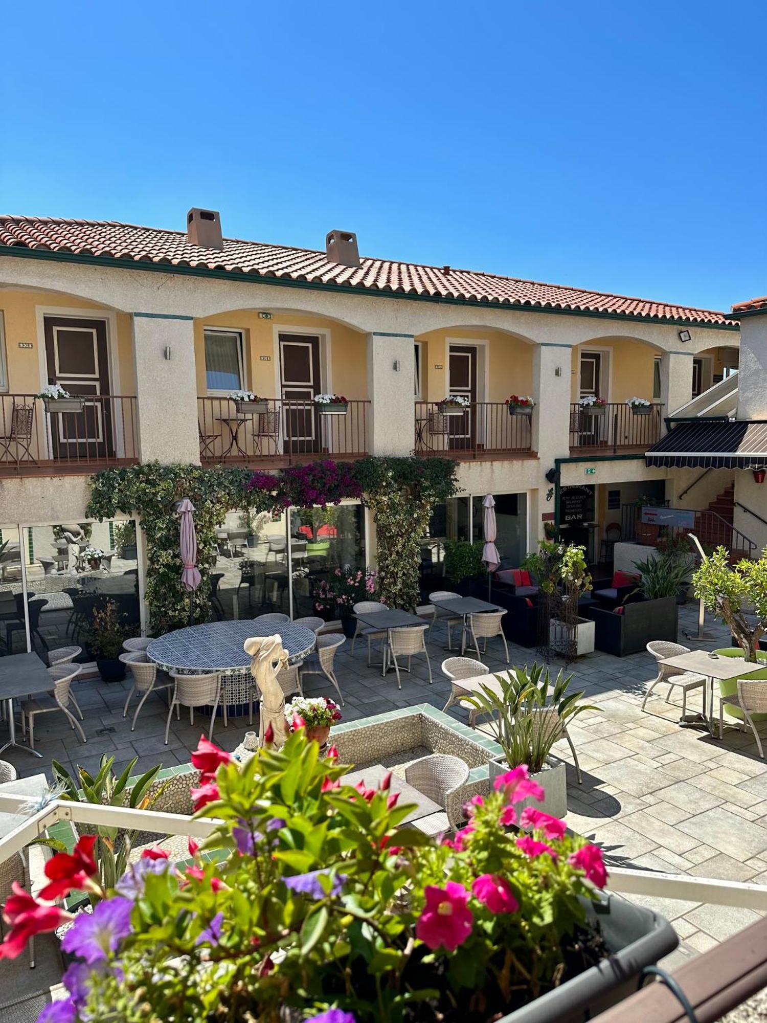 Cabestany Logis Hotel Les II Mas - Perpignan Sud מראה חיצוני תמונה