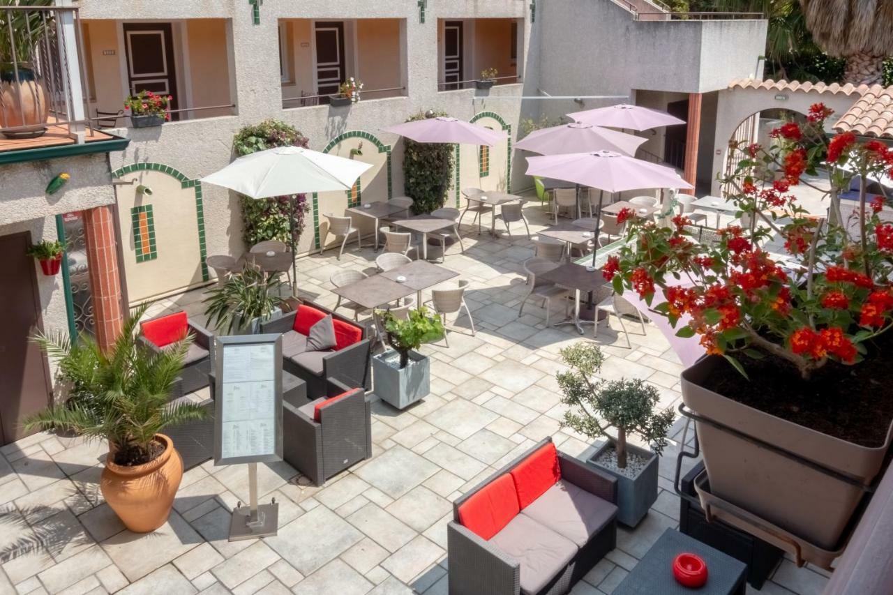 Cabestany Logis Hotel Les II Mas - Perpignan Sud מראה חיצוני תמונה